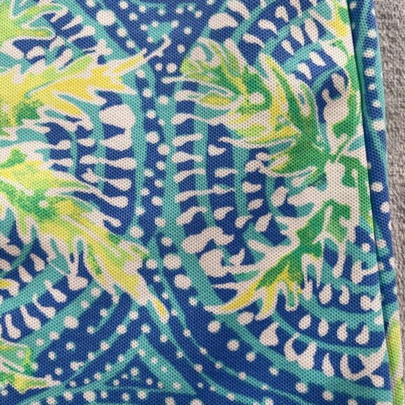 Lilly Pulitzer Dress XS Chiara Bennet Blue Stripe Tropic Print Cut Out Shift - Picture 6 of 15